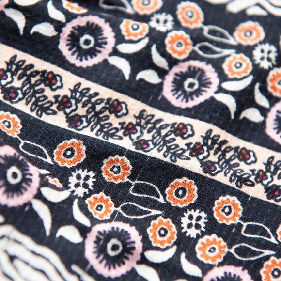 Anthropologie Maeve Naomi Embroidered Tunic Dress Sequins Black Pattern Size XS - Picture 9 of 9